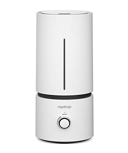 raydrop Cool Mist Humidifiers for Home Babies, 1.70 L Quiet and Small Ultrasonic Humidifier for Bedroom Nightstand, Space Saving, Auto Shut Off - (0.45 Gallon, US 110 V)