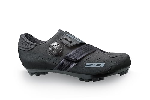 Sidi | XC Cross Country Shoes, Professional Mountain Bike Shoes for Men MTB AERTIS, Innovative Closure System, Integrated Heel, Color Black Black [Size EU 41.5/US 7.5]