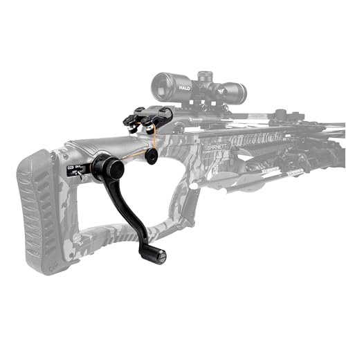 Barnett Crank Cocking Device for Crossbow, Ambidextrous, Easy Installation, Reduce Cocking Resistance by 93%, Standard - Hooks, Black