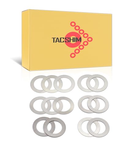 TACSHIM 1/2' Threaded Barrel Shim Kit .223/5.56 Muzzle Brake Alignment Set (14 Pack)