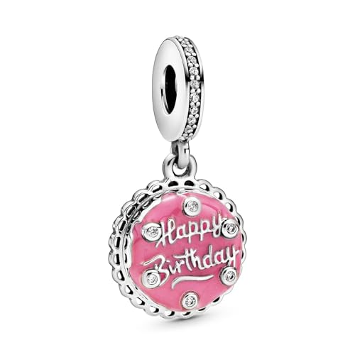 Pandora Jewelry Pink Birthday Cake Dangle Charm