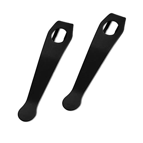 HAISDA Deep Pocket Knife Clip, EDC Folding Knives Portable Carry Clips for Knifemaker, Pack of 2