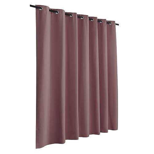 RYB HOME Privacy Room Divider Curtains for Office Bedroom Separation Sound Proof Blanket for Doorway Patio Sliding Glass Door Large Window Curtains Insulating Blackout, W 150 x T 96 in, Wild Rose