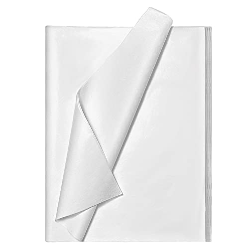 100 Sheets 20'X14' White Tissue Paper Bulk for Gift Bags Wrapping Paper,Christmas Weddings Birthday Showers Arts Craft Party Favor Decoration