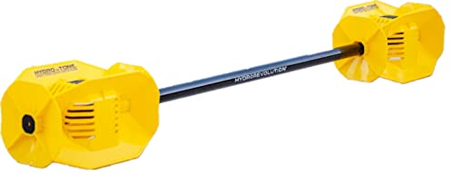 Hydro-Tone Maximum Resistance Aquatic Barbell | Water Weights for Pool Exercise | Bells Detach for use as Pool Dumbbells | Quick Start Guide