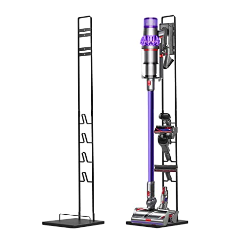 Foho Vacuum Stand for Dyson V11 V10 V8 V7 V6,Stable Metal Storage Bracket Stand Holder for Dyson Handheld DC30 DC31 DC34 DC35 DC58 DC59 DC62 Cordless Vacuum Cleaners & Accessories & Attachments