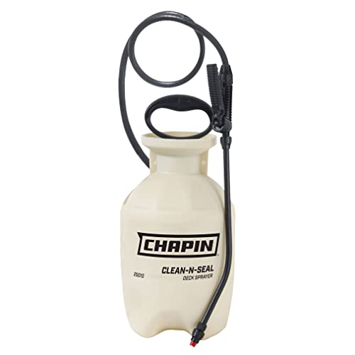 Chapin International 25010 1-Gallon Clean 'N Seal Poly Deck Sprayer for Deck Cleaners and Transparent Stains and Sealers, 1-Gallon (1 Sprayer/Package)