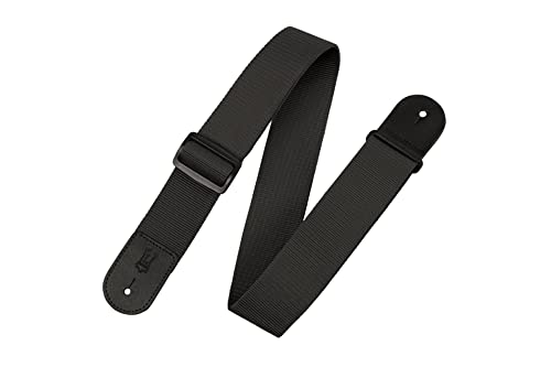 Levy's Leathers 2' Polypropylene Guitar Strap with Polyester Ends and Tri-glide Adjustment. Black (M8POLY-BLK)