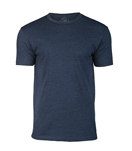 True Classic Tees | Premium Fitted Men's T-Shirt | Crew Neck | Navy Tee Single | Medium