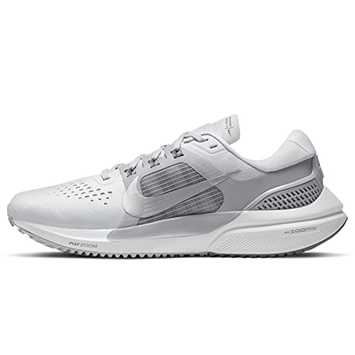 Nike Women's Air Zoom Vomero 15 Running Shoe, Pure Platinum/Metallic Silver, 9 M US