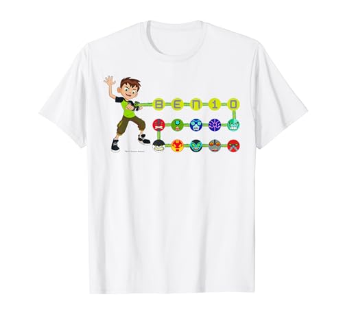 CN Ben 10 Omnitrix Alien Icons T-Shirt