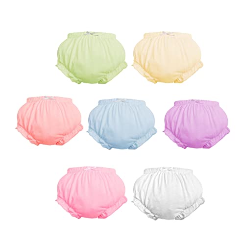 7Pack Diaper Cover - Baby Bloomers,Cotton Underwear,Panties for Toddler Girls