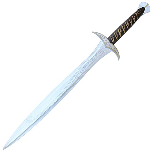 Armory Replicas - Elven Dagger Sword – Fantasy Movie Foam Replica with Intricate Detailing – Glow-in-The-Dark Blue Light Effect – Durable Polyurethane – Ideal for Cosplay and Movie Enthusiasts