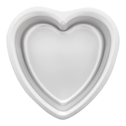 Fat Daddio's PHT-63 Anodized Aluminum Heart Cake Pan, 6 x 3 Inch