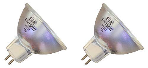 2-Pack Deal 21V 150W EJA Replacement Bulb for Dental TCU III – Centura Overhead Light 042914 – Fostec Fiber Optic Light Source – Orascopic Zeon Illuminator – Olympus Fiberoptic Illuminator 8C