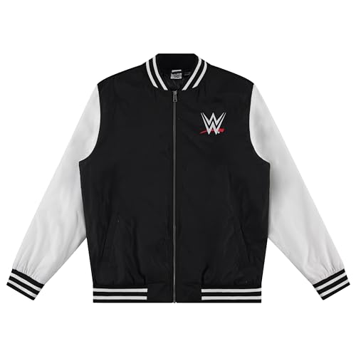 WWE Boy's Bomber Jacket Varsity Jacket Boy's Clothing | (Large)