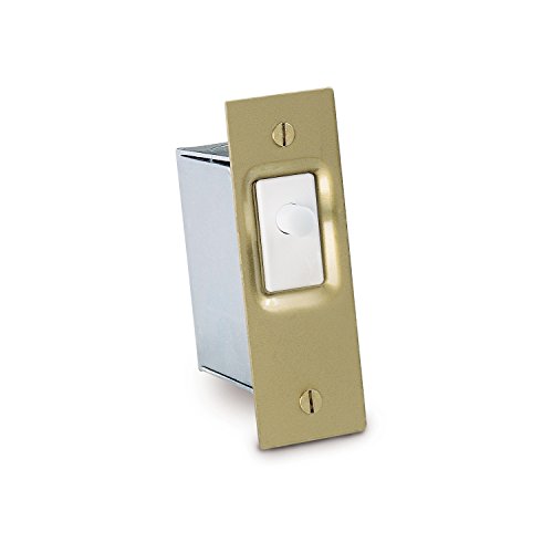 Gardner Bender GSW-SK Electrical Door Switch, SPST, Normally ON-Mom, 16A 125V AC, Brass/White