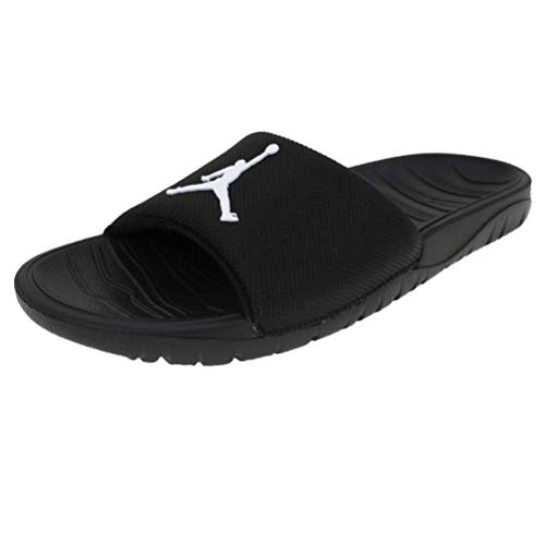 Nike mens Jordan Break Slide, Black/White, 9