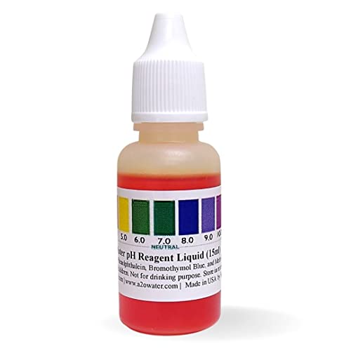 A2O Water - Made in USA, pH Test Liquid (WHT/100-125 Tests)