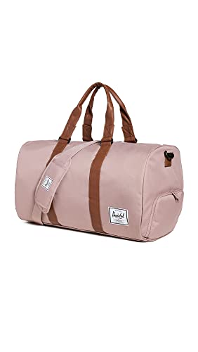 Herschel Novel Duffel Bag, Ash Rose/Tan Synthetic Leather, Classic 42.5L