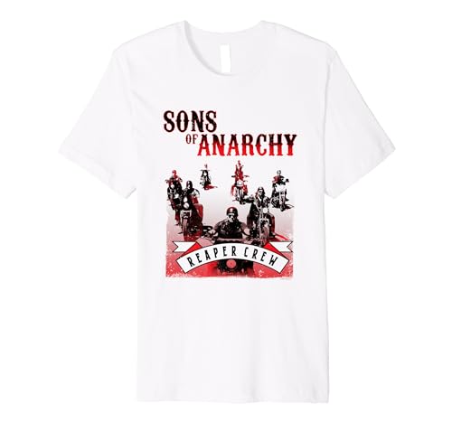 Sons of Anarchy Black and Red Poster Premium T-Shirt