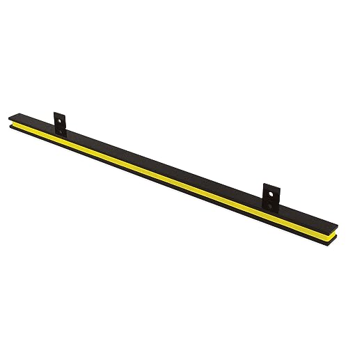 Master Magnetics 24” Heavy-Duty Magnetic Tool Holder - Easy Install, 20 lb. per inch Pull Force, Black Powder Coat with Yellow Stripe, AM1PLC