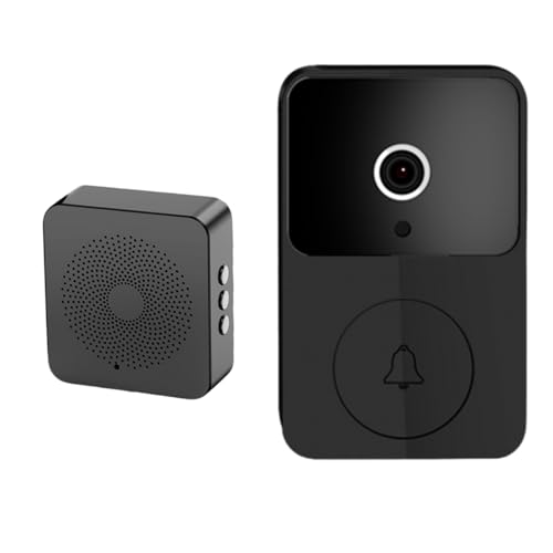 Black Smart Doorbell Smart Wireless Remote Video Doorbell Visual Doorbell Home Hd Night Vision WiFi Security Door Doorbell