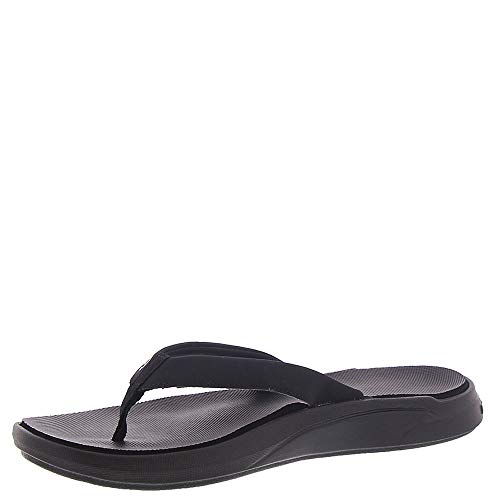 New Balance Women's 340 V1 Flip Flop, Black/Magnet, 9