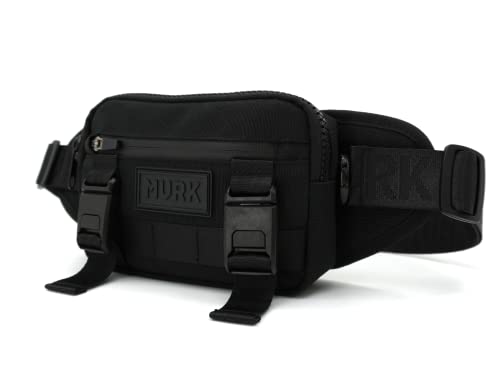 MVRK Fanny Pack for Men & Women Unisex Waist Bag Pack - Waterproof Crossbody Bag - Black (BLACK)