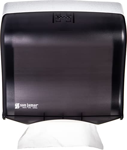 San Jamar T1755TBK Ultrafold Fusion Folded Towel Dispenser, Fits 400 Multifold/240 C-Fold Towels, Classic, Black Pearl