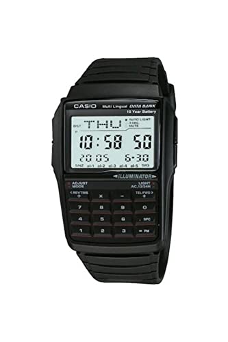 Casio Men's Vintage DBC32-1A Data Bank Black Digital Watch