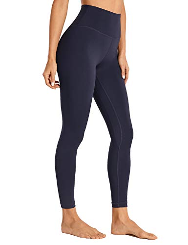 CRZ YOGA Women Naked Feeling Yoga Pants 25 Inches - 7/8 High Waisted Workout Leggings Navy X-Small