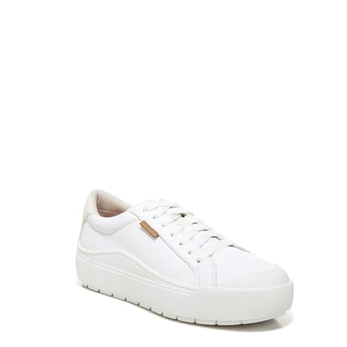 Dr. Scholl's Shoes Womens Time Off Platform Slip On Fashion Sneaker,White,7.5