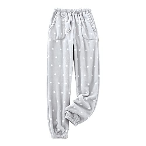 Women's Pajama Pants Ultra Soft Plush Warm Pajama Pants with Pockets Fleece Sleepwear Lounge Pants