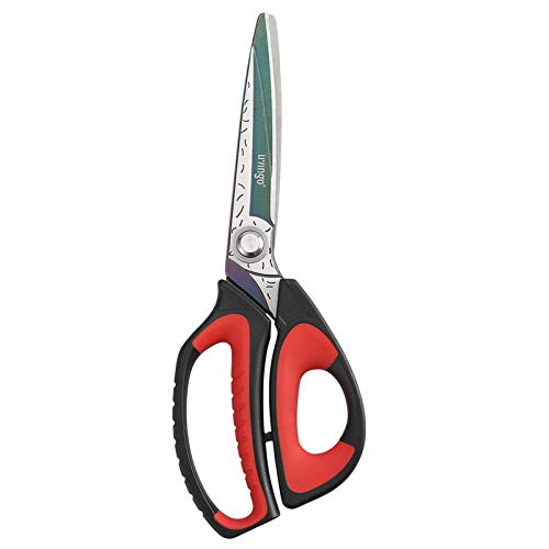 LIVINGO 10' Multipurpose Heavy Duty Scissors, Premium Titanium Coating Forged Stainless Steel Tool Industrial Shears for Household Pruning, Gardening, Fabric