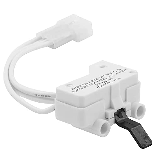 3406107 Dryer Door Switch Replacement Fits for Whirlpool,KM & Maytag Dryers,Replaces Part # 3405100 3405101 3406100 3406101 3406109,1 Pack
