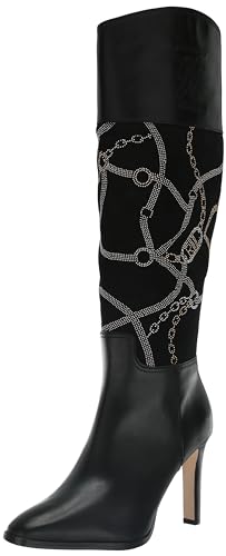 Lauren Ralph Lauren Women's Page Tall Boot Fashion, Black, 8