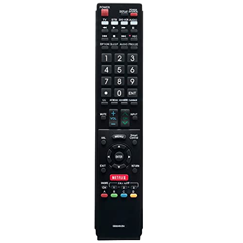 GB004WJSA Replace Remote Applicable for Sharp AQUOS TV LC-60C7500U LC-80C6500U LC-70LE650U LC-42LE540U LC-46LE540U LC-40LE830U LC-40LE830UA LC-40LE830UB LC-40LE832U LC-52C6400U LC-52LE640U LC-70LE640U