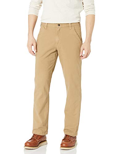 Carhartt Men's Rugged Flex Rigby Dungaree Pant, Dark Khaki, 36W X 32L