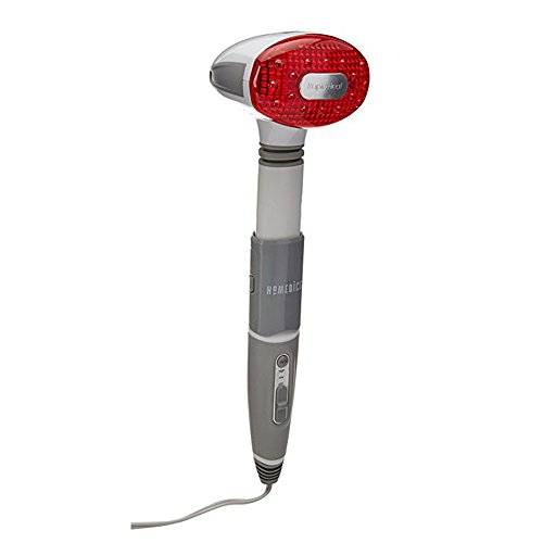 HoMedics Long Reach Massager with Heat | Adjustable Handle, Variable Speeds, Rapid Heat, Folding Handle | Heated Muscle Kneading for Back, Shoulders, Feet, Legs, & Neck | Thera-P