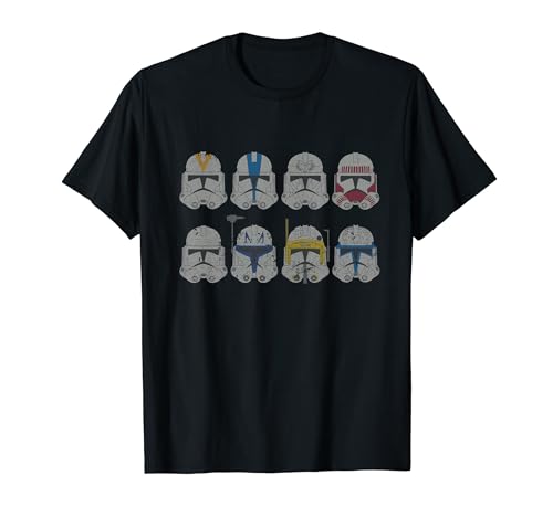 Star Wars Clone Wars Clone Troopers Helmets T-Shirt