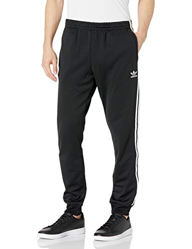 adidas mens Adicolor Classics Primeblue Sst Track Pants, Black White, Small US