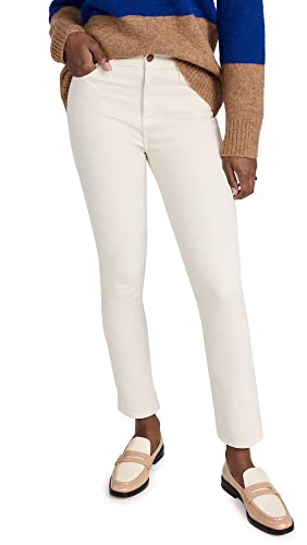 AG Adriano Goldschmied Women's Mari Crop Jeans, White Cream, 31
