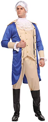 Maxim Party Supplies Adult George Washington Colonial Patriot Costume For Men President 4 Piece Outfit (Large)