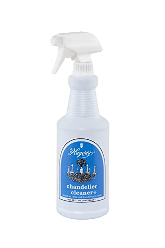 Hagerty Chandelier Cleaner, No-Wipe, Drip and Dry Formula for Bright, Clean Finish on Glass and Crystal Fixtures, Sprays Up to 25 Feet, Made in USA, Kosher Certified