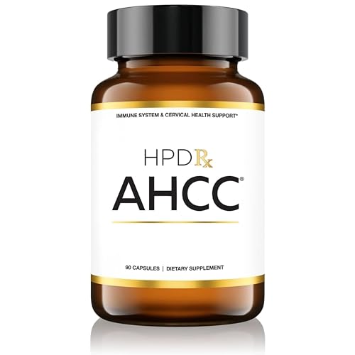 HPD Rx Premium AHCC & Shiitake Mushroom 1100 mg per Serving Supplement, Natural Immunity Booster, Maintains Natural Killer Cell Activity | AHCC is Proven in 30+ Studies | 30-Day Supply, 1-Pack