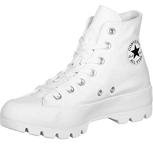 Converse Womens Chuck Taylor All Star Lugged White/Black Sneaker - 9