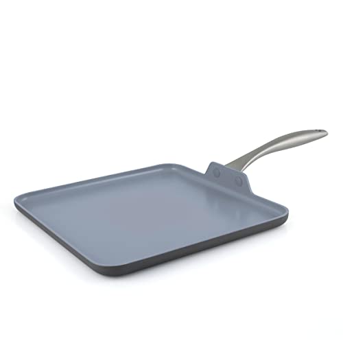 GreenPan Lima Hard Anodized Healthy Ceramic Nonstick 11' Griddle Pan, PFAS-Free, Oven Safe, Gray
