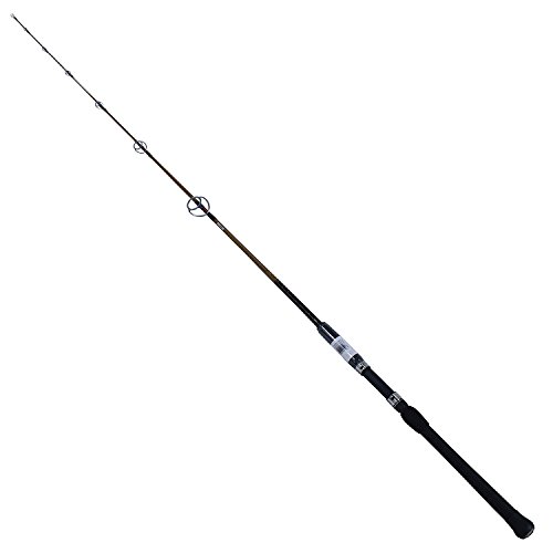 Ugly Stik 7’ Tiger Elite Spinning Rod, One Piece Nearshore/Offshore Rod, 14-40lb Line Rating, Heavy Rod Power, 1-5 oz. Lure Rating, Versatile and Dependable,Black