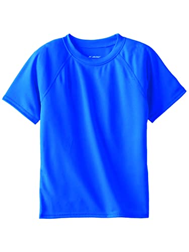 Kanu Surf Boys' Short Sleeve UPF 50+ Rashguard Swim Shirt, Solid Royal, Medium (10)